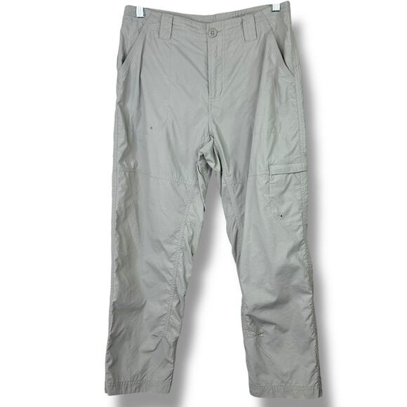 Columbia Women's Tan Titanium Packable Hiking Athletic Cargo Capri Pants Size 6 - Picture 1 of 6